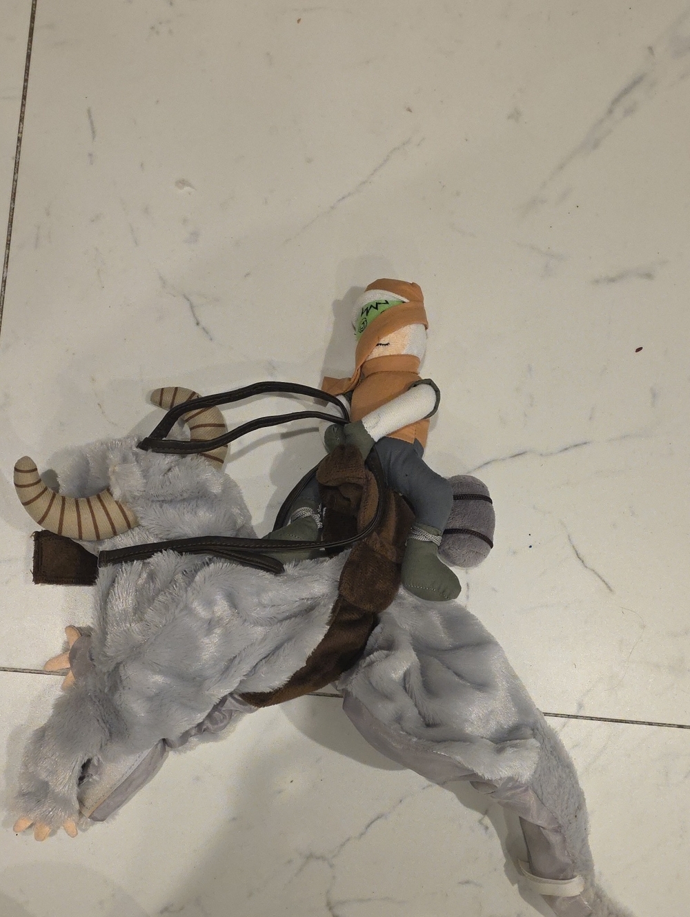 Star Wars Plush Costume with Rider in Gray, Brown, Green